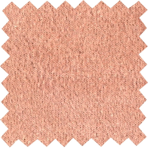 LitLook French Terry Suede Knit Fabric by the Yard - 65" Wide Brushed Suede for Dresses, Coats, Jackets, Hoodies, Loungewear - Mauve - Sample