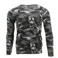thumbnail image 1 of French Terry Thermal Top, Moisture Wicking, Midweight Layer, Made in USA, Metro Camo, Size Small, 1 of 1