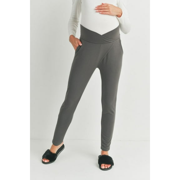 French Terry V-Waistband Maternity Lounge Pants