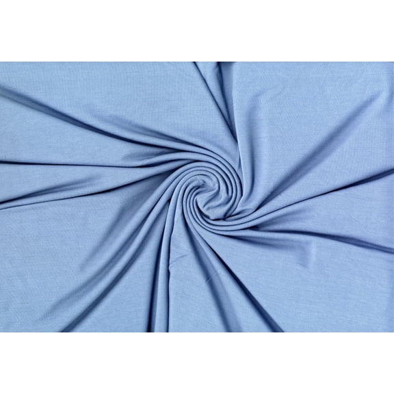 French Terry Verdure™ Rayon Perrier Soft Modal Like - Stretch Fabric (CHAMBRAY, ByYard)