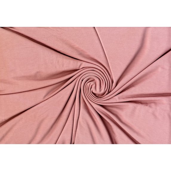 French Terry Verdure™ Rayon Perrier Soft Modal Like - Stretch Fabric (ROSEWOOD, ByYard)