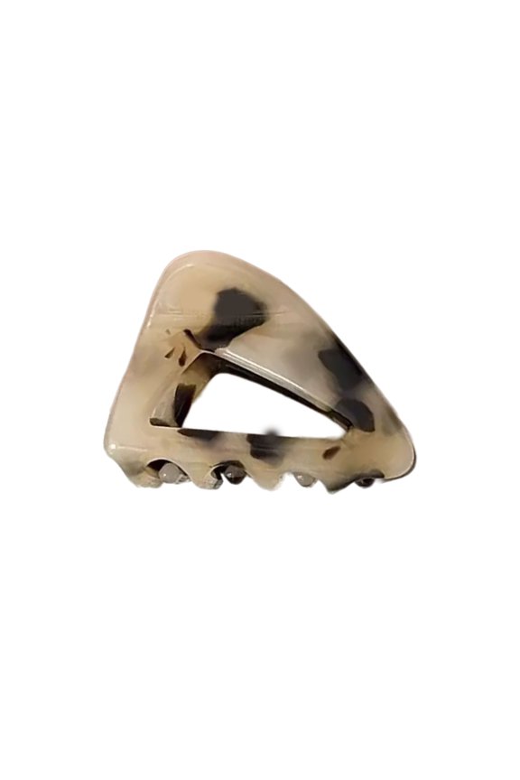 French Themed Triangular Hair Clip Acetate Component Practical Hair Accessories For Daily Styling