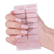 French Tip Gels Nails Strips Glittering Gels Nails Sticker Lovely Nails Polish Strips Gels Nails Wrap Nails Art Sticker