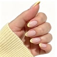 thumbnail image 1 of French Tips Press on Nails - Summer Pink Yellow Short Almond Fake Nails for Women, Reusable Nail Kit with Adhesive Tabs & Prep Pad, Nail File & Cuticle Pusher, Cleaning Brush, 24 Pcs 12 Sizes, 1 of 7