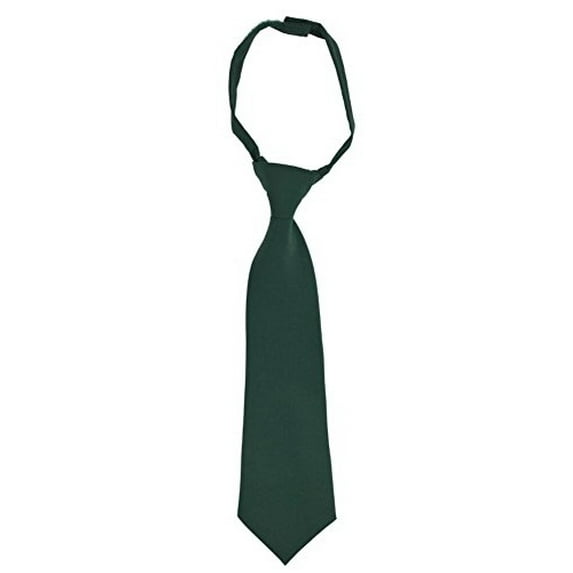 French Toast Adjustable Solid Color Tie Boys Green 4-7 One Size