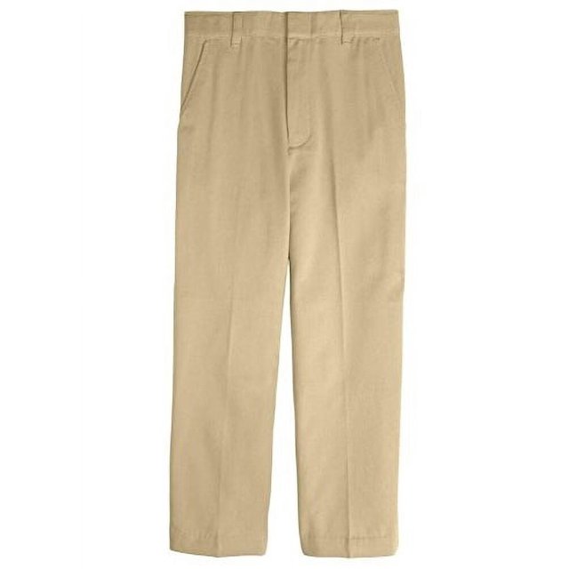 French Toast Adjustable Waist Double Knee Pant Boys Khaki 5