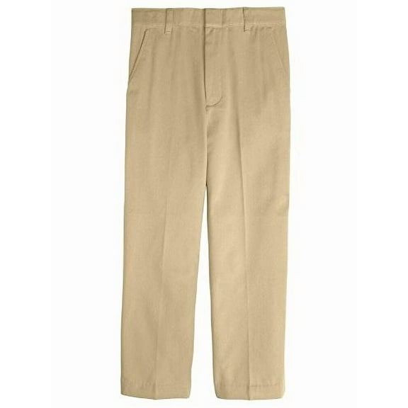 French Toast Adjustable Waist Double Knee Pant Boys Khaki 7