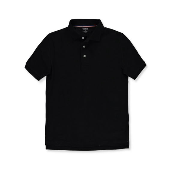 French Toast Adult Unisex S/S Pique Polo Color: black Size: xxl