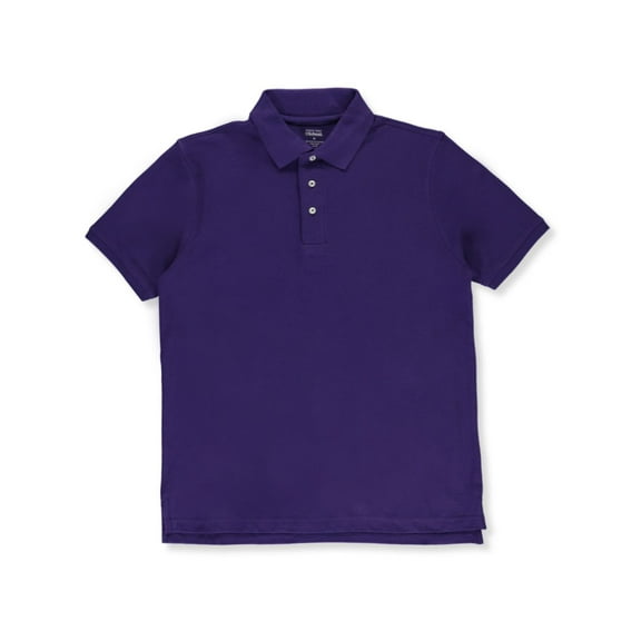 French Toast Adult Unisex S/S Pique Polo Color: purple Size: s