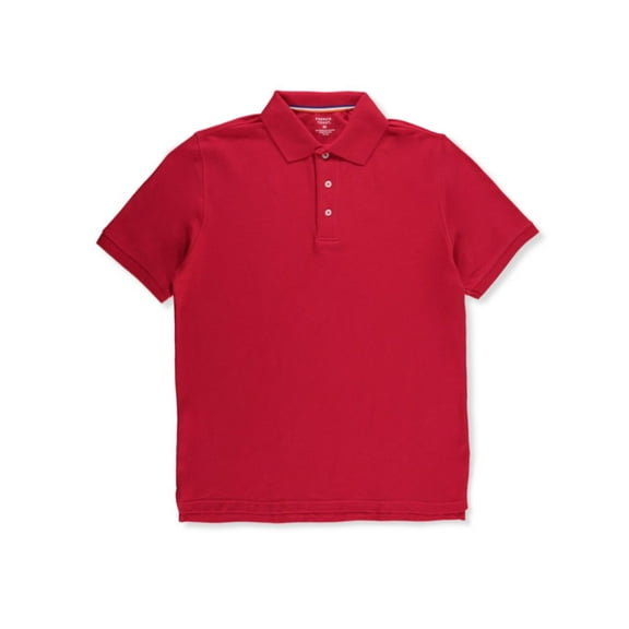 French Toast Adult Unisex S/S Pique Polo Color: red Size: s