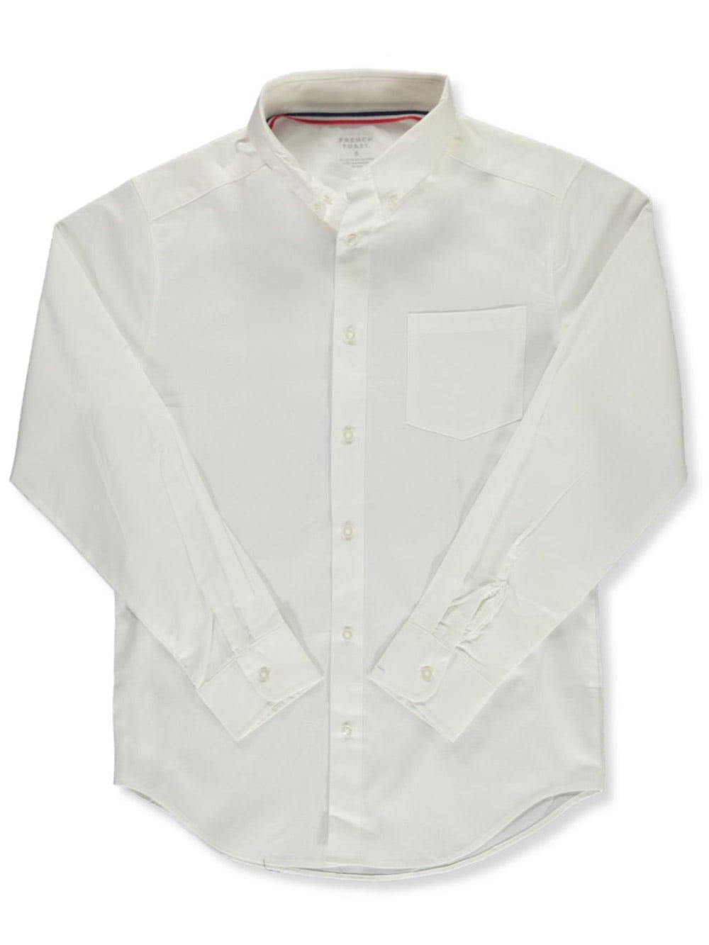 Chemise Blanche Pour Garçon French Toast - Taille 8 - Manches Longues En Coton Mixte