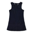 thumbnail image 1 of French Toast Big Girls’ "Pleat Bow" Jumper (Sizes 7 - 14) Color: navy Size: 10, 1 of 1