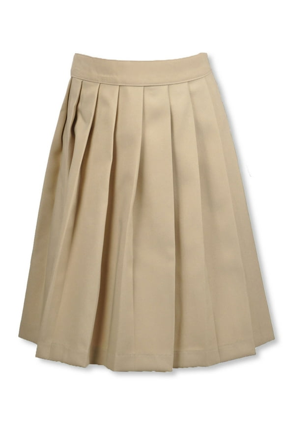 Big Girls’ Pleated Skirt (Sizes 4 - 20) Color: khaki Size: 12