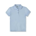 thumbnail image 1 of French Toast Girls' Picot Collar S/S Polo Color: blue Size: 14.5/16.5, 1 of 1
