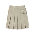 thumbnail image 1 of French Toast Big Girls’ Pleated Scooter with Side Buckle Accent (Sizes 2T - 20) Color: khaki Size: 16.5, 1 of 2