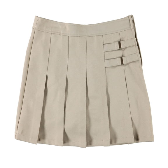french toast big girls' plus two tab pleated skort