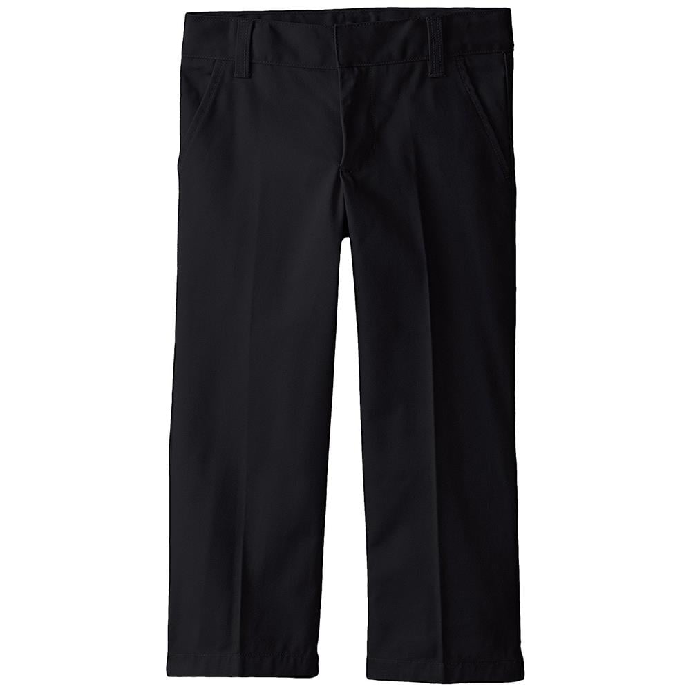 French Toast Boys 1020 Husky Double Knee School Pant (Black 10H)
