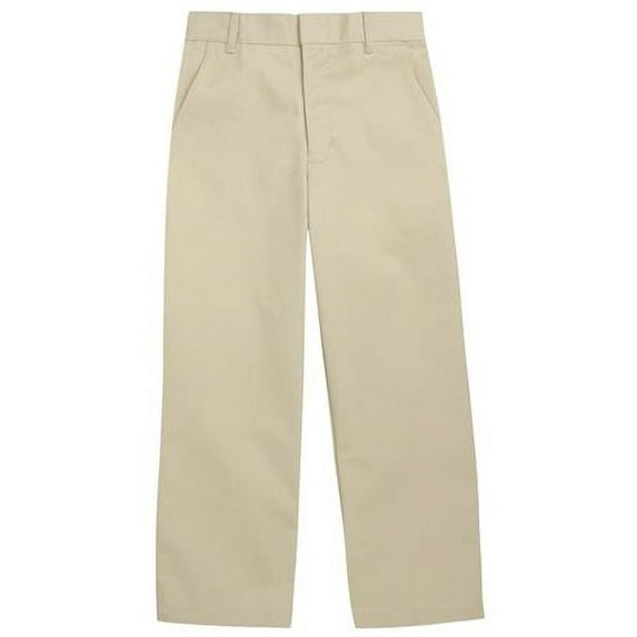 French Toast Boys 10-20 Husky Double Knee School Pant (Khaki 14H)