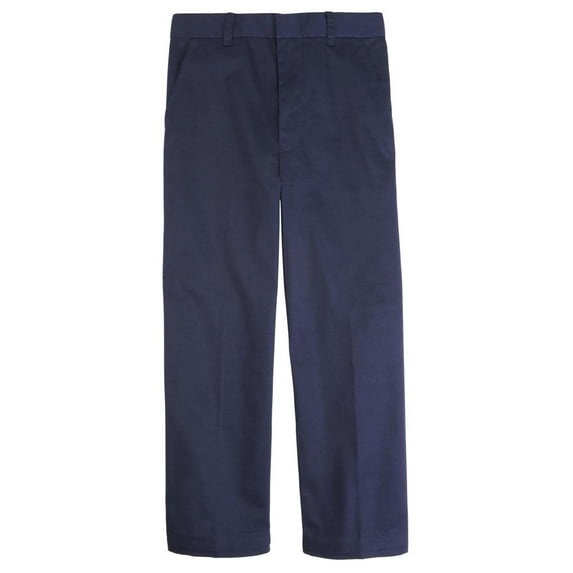 French Toast Boys 10-20 Husky Flat Front School Pant (Navy 12H)