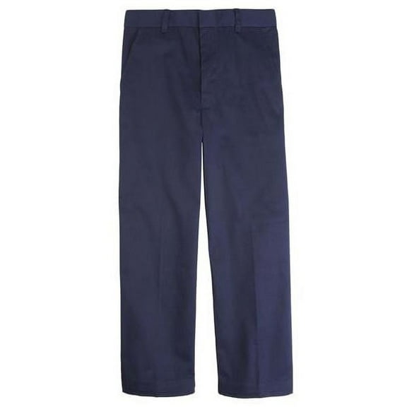 French Toast Boys 10-20 Husky Flat Front School Pant (Navy 14H)