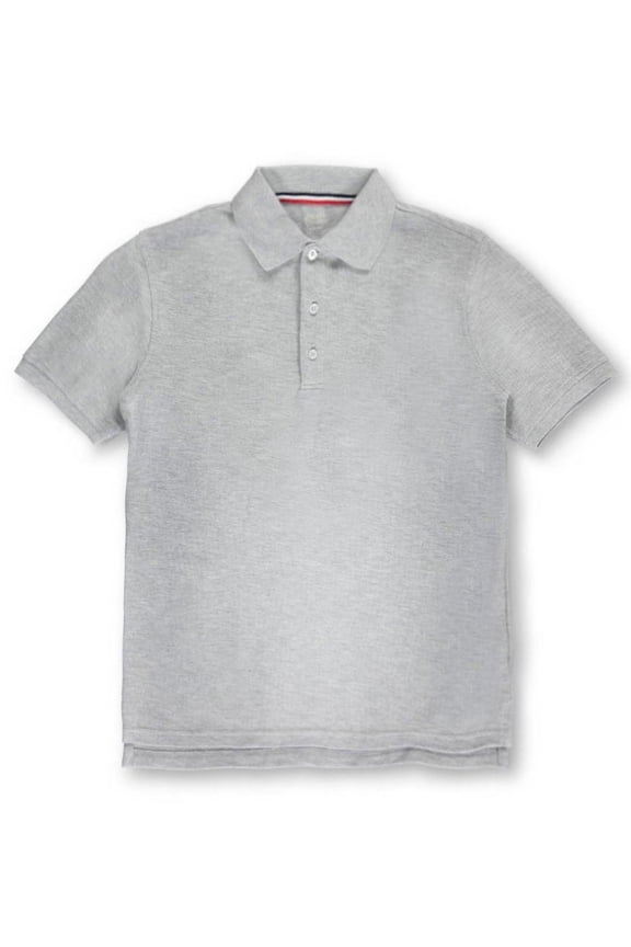 Unisex S/S Pique Polo (Sizes 2T - 7) - gray, 4t (Toddler)
