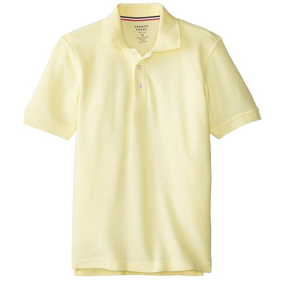 French Toast Boys 2T-4T Short Sleeve Pique Polo (Yellow - 4T)