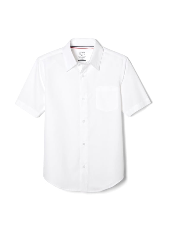 Boys 4-20 School Uniform Short Sleeve Classic Button-Up Dress Shirt