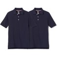 thumbnail image 1 of French Toast Boys 4-20 Short-Sleeve Pique Polo - 2 Pack, 1 of 5