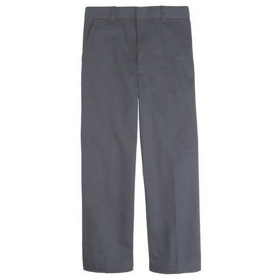 French Toast Boys 4-7 Double Knee School Pant (Gray - 4)