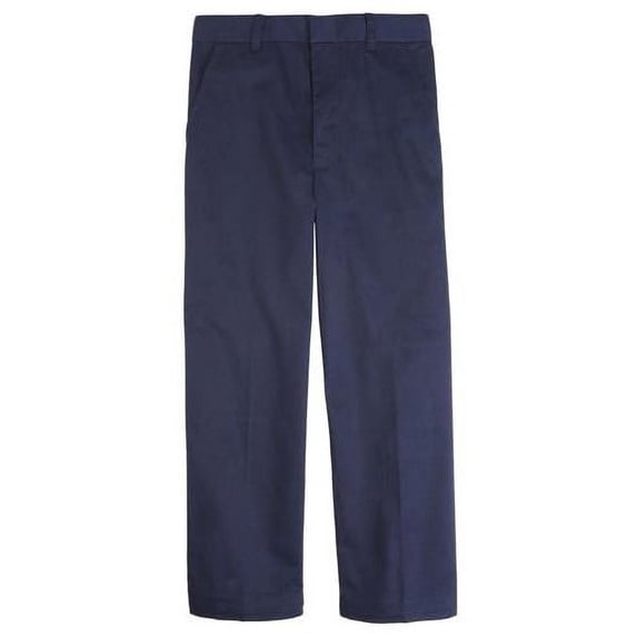 French Toast Boys 4-7 Flat Front Slim Pant Navy 6