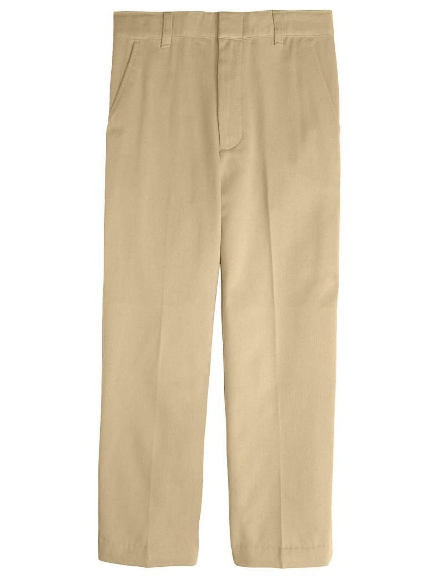 French Toast Boys' Slim Fit Performance Pants Stretch Taper Leg