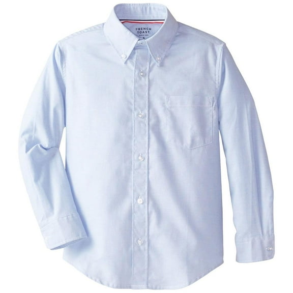 French Toast Boys 8-20 Long Sleeve Oxford Shirt (Light Blue 10)