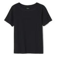 thumbnail image 1 of French Toast Boys Adaptive Short Sleeve Crewneck Tee Black Size Medium, 1 of 2