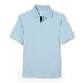 thumbnail image 1 of French Toast Boys Adaptive Short Sleeve Interlock Polo Blue Size Medium, 1 of 2
