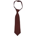 thumbnail image 1 of French Toast Boys' Adjustable Solid 8-12 Size Tie, Burgundy, 1 of 2