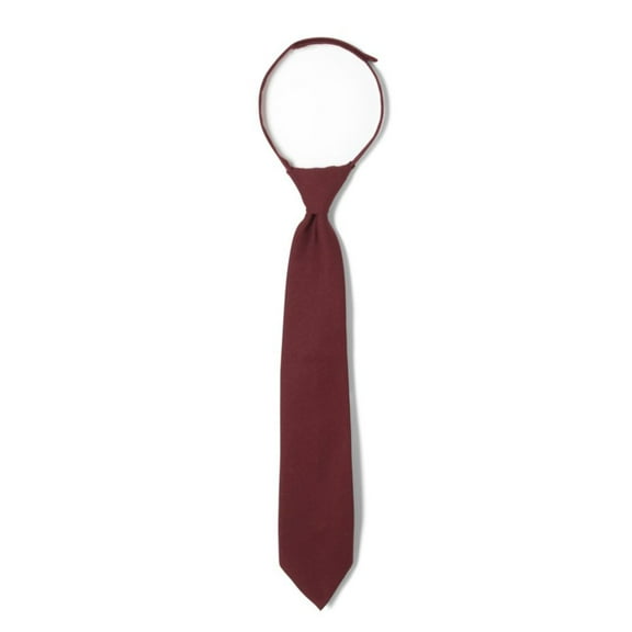 French Toast Boys' Adjustable Solid Tie Size 4-7, Burgundy