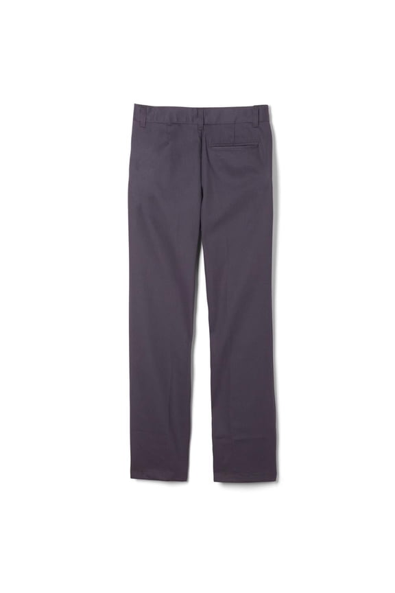 Boys Adjustable Waist Flat Front School Pant
