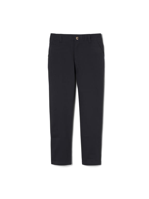 Boys Adjustable Waist Stretch Straight Fit Chino Pant