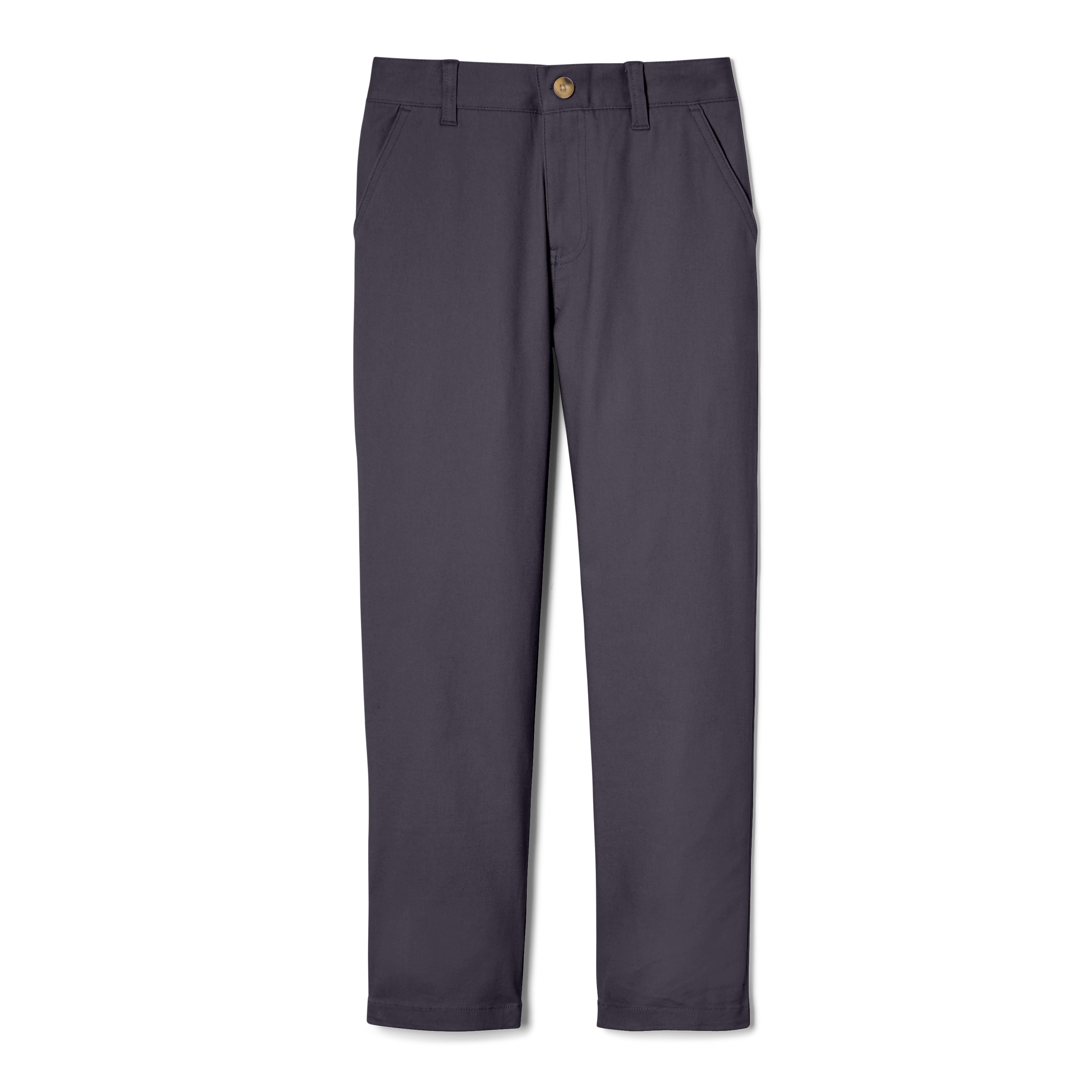 Boys Adjustable Waist Stretch Straight Fit Chino Pant
