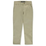 Boys Adjustable Waist Stretch Straight Fit Chino Pant