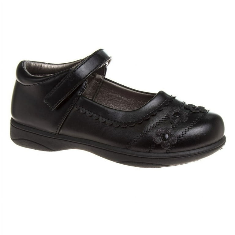 French Toast Boys Black School Shoes Size 4