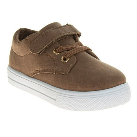 French Toast Boys' School Shoes Casual Sneakers Back to School .(Toddler/Little Kids)Light Brown, Size: 5