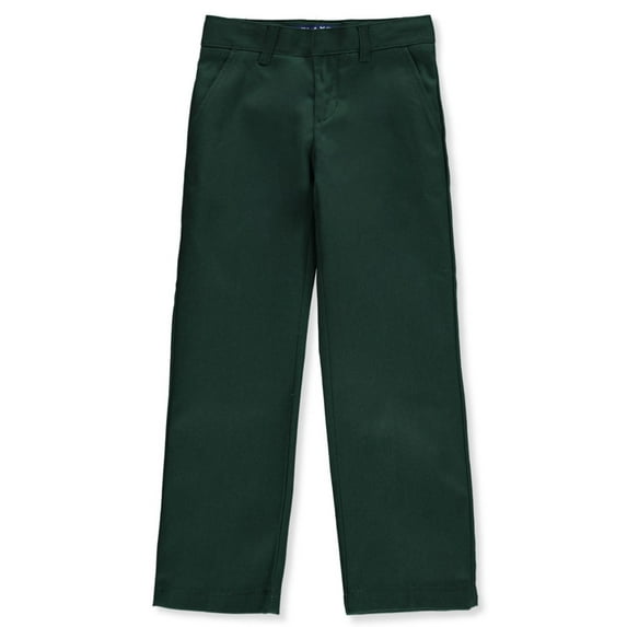 French Toast Boys' Flat Front Relaxed Pants Color: green Size: 20