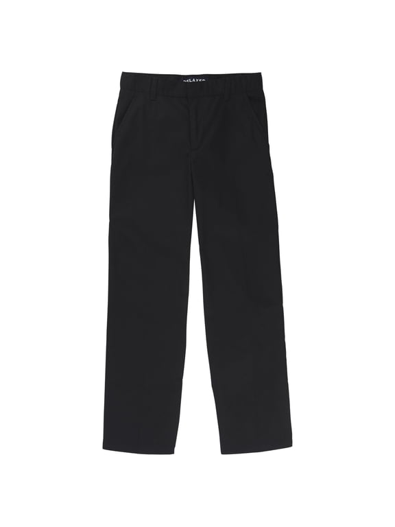 Boys School Uniform Adjustable Waist Relaxed Fit Pants, Sizes 4-20, Slim, & Husky