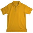 thumbnail image 1 of French Toast Boys Girls Gold Short Sleeve Pique Polo Uniform Shirt, 1 of 1