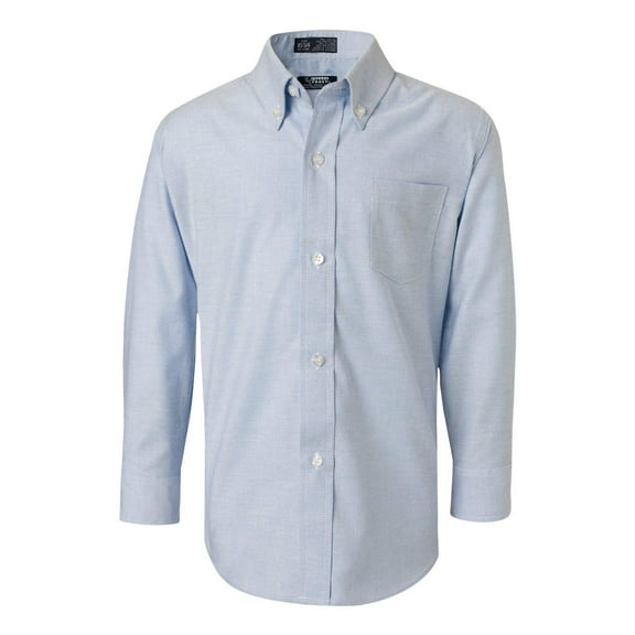 French Toast Boys' L/S Oxford Shirt Color: blue Size: 12