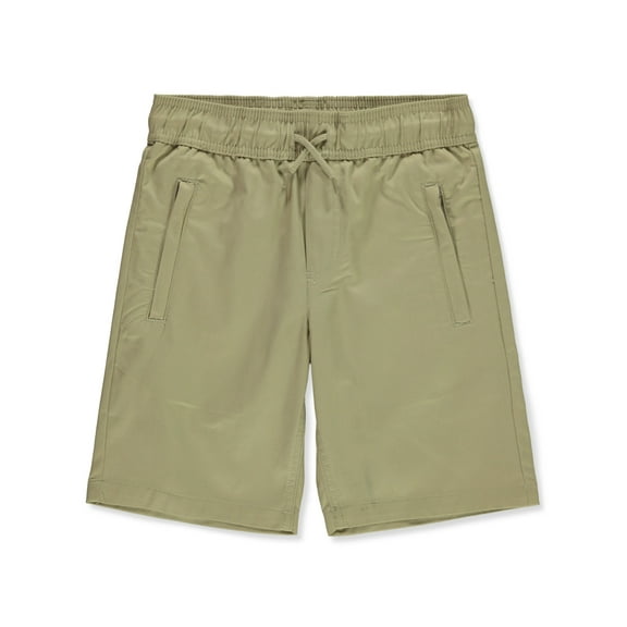 French Toast Boys' Pull-On Zip Pocket Shorts Color: khaki Size: 12