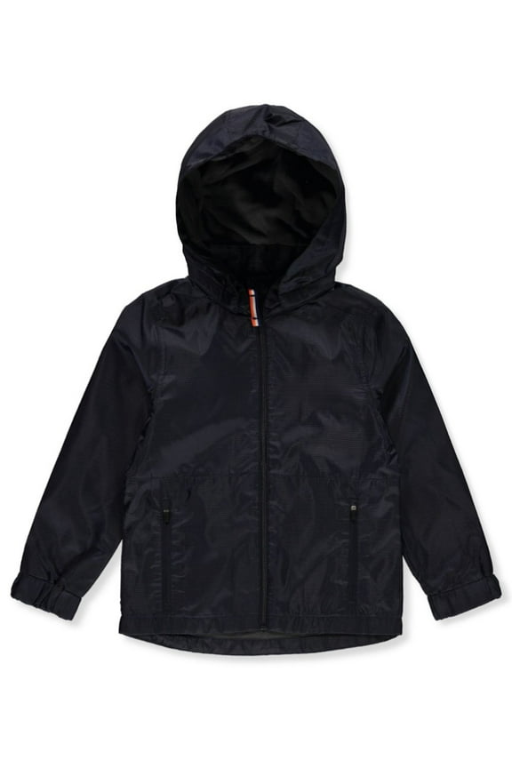 Boys' Removable Hood Nylon Jacket Color: navy Size: 18 - 20