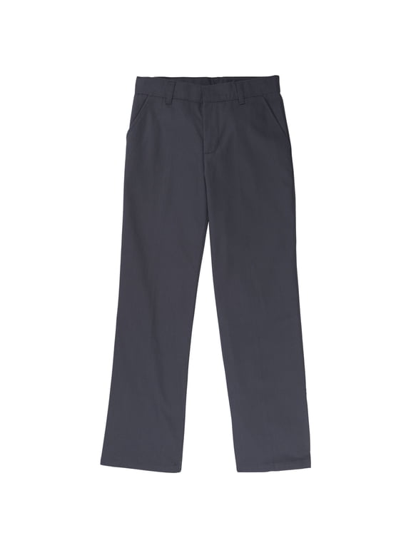 Boys School Uniform Adjustable Waist Relaxed Fit Pants, Sizes 4-20, Slim, & Husky