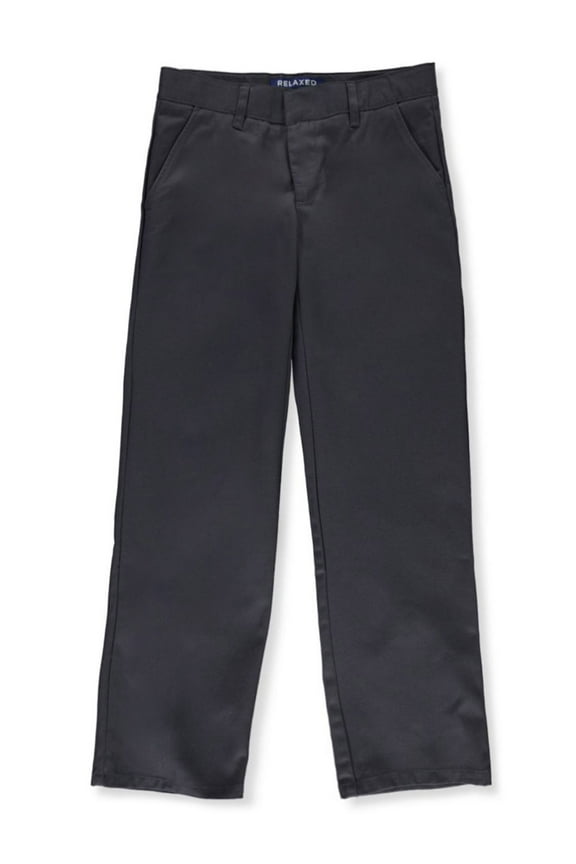 Boys School Uniform Adjustable Waist Relaxed Fit Pants, Sizes 4-20, Slim, & Husky